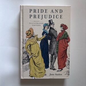 PRIDE AND PREJUDICE Jane Austen Hardcover Book Illustrated Edition